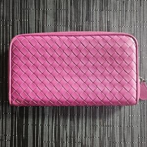 Bottega Veneta Intrecciato Zip Around Wallet